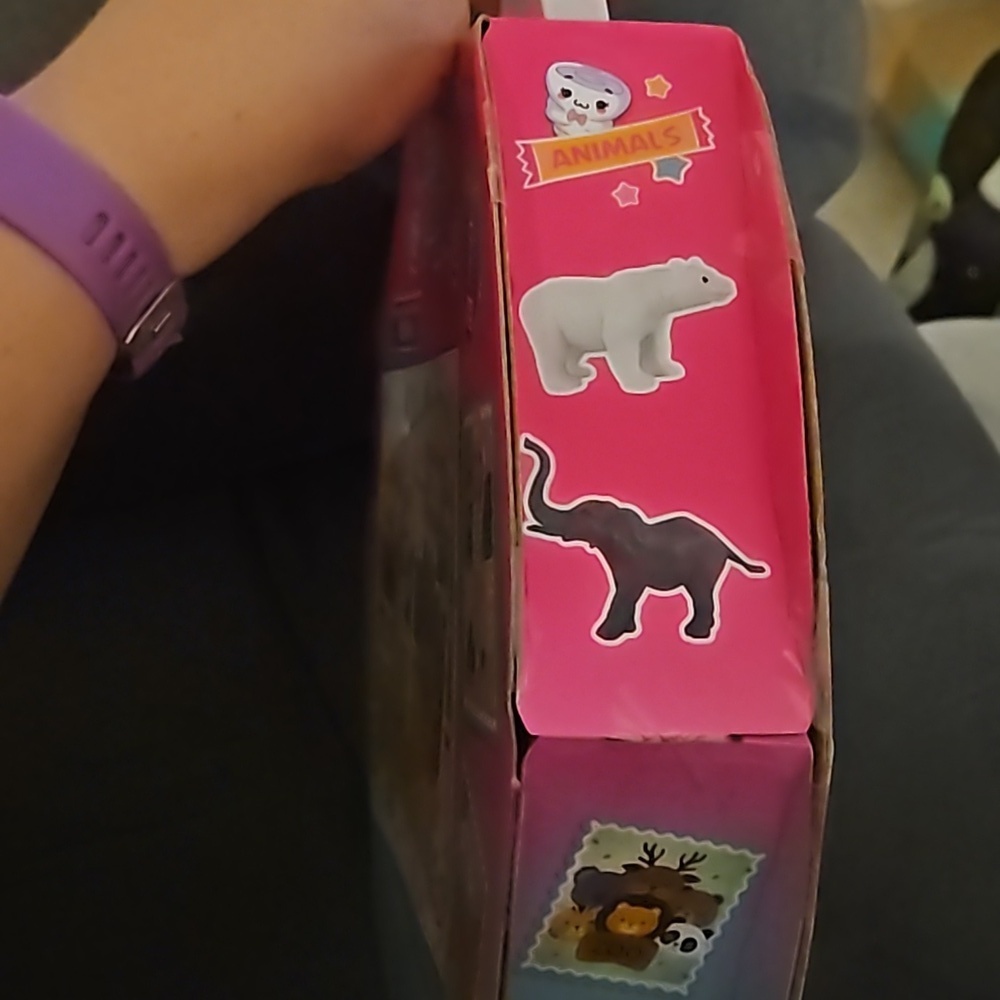 Imagine Angel 7 Piece Mini Doll Zoo Animals Tiger Hippo Lion Bear Elephant Rhino - Picture 6 of 12